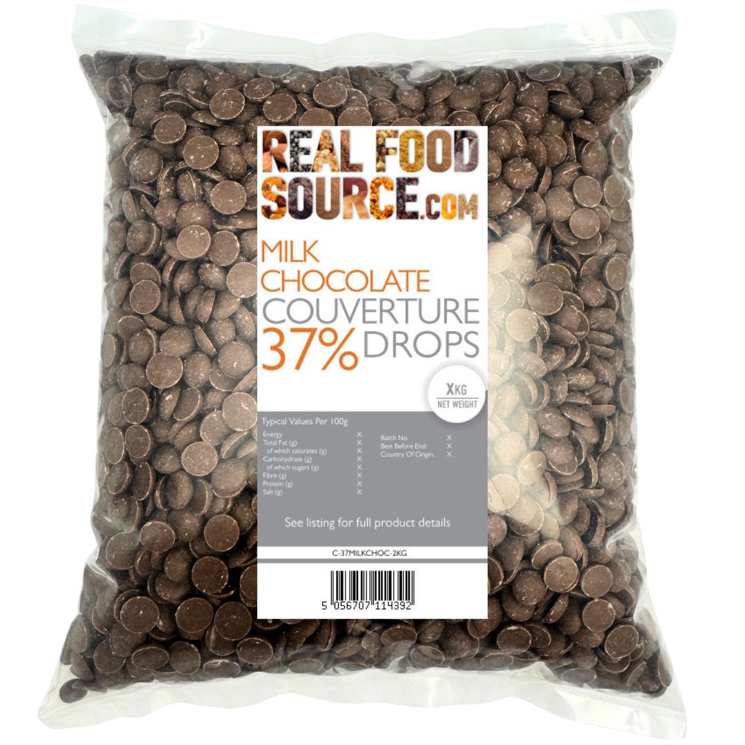 Milk 37% Chocolate Couverture Drops 2kg Savvy Saver Pack