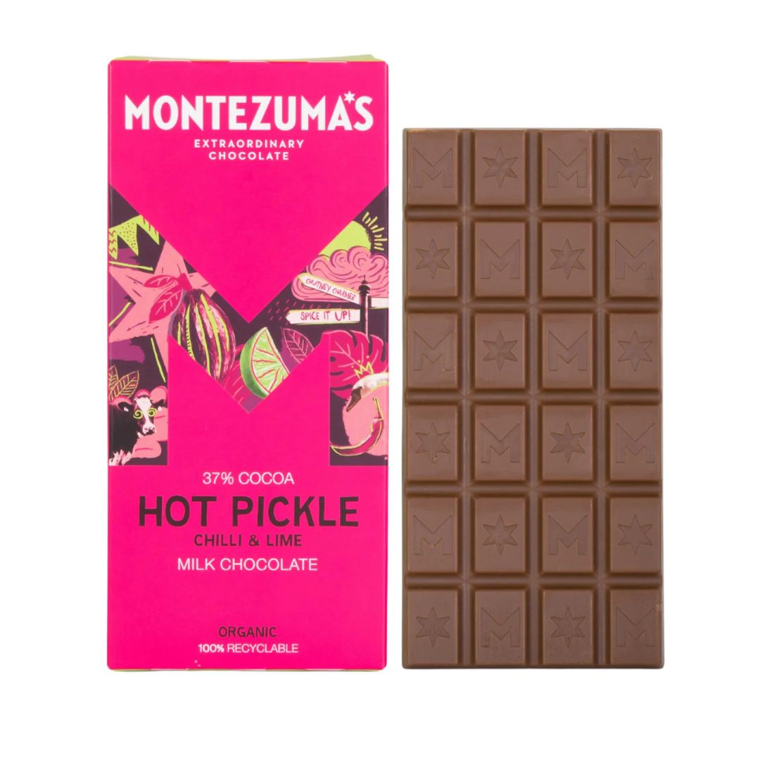 Montezuma's Hot Pickle - Milk Chocolate with Chilli & Lime