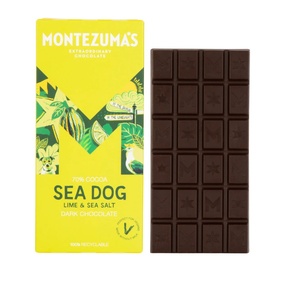 Montezuma's Sea Dog - Dark Chocolate with Lime & Sea Salt