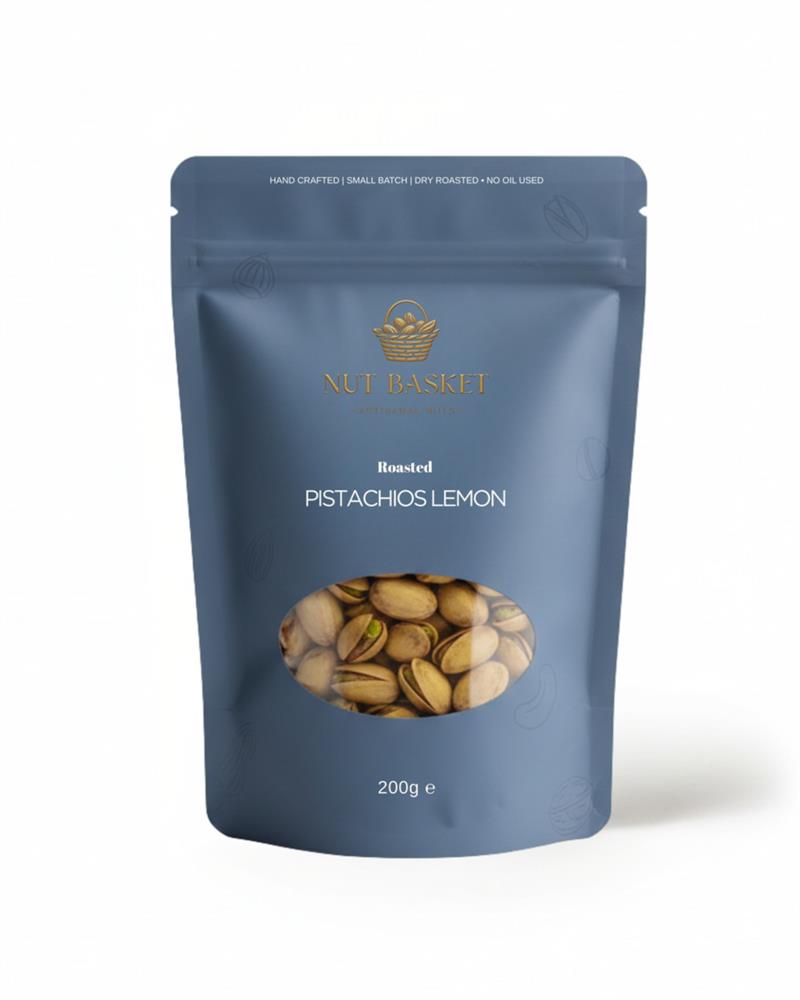 Nut Basket - Roasted Pistachios Lemon 200g