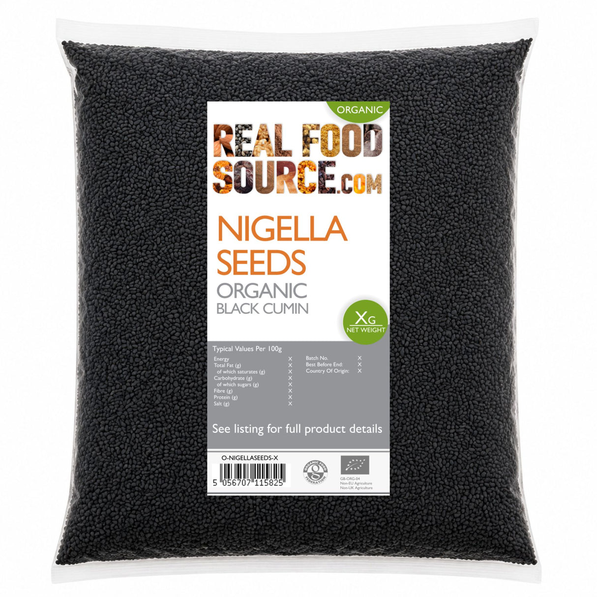 Nigella Seeds, Organic (Black Cumin)