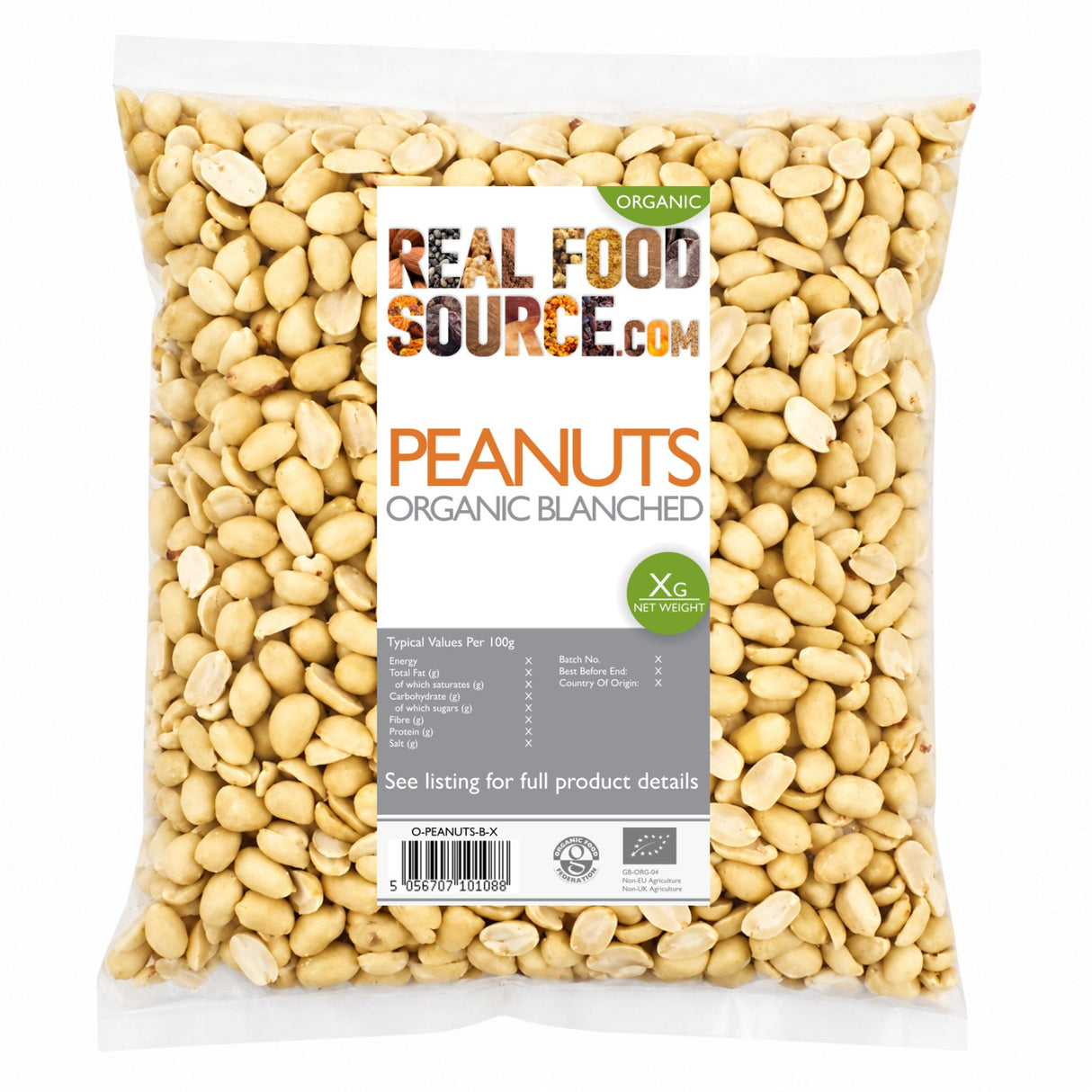 Peanuts, Organic Blanched