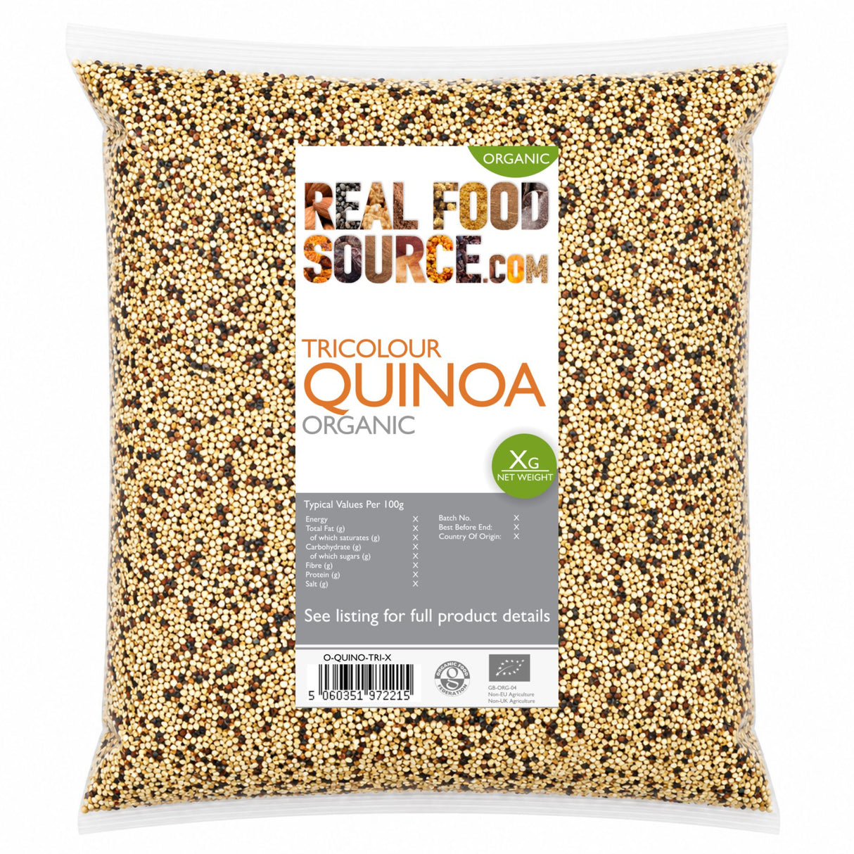 Tricolour Quinoa, Organic