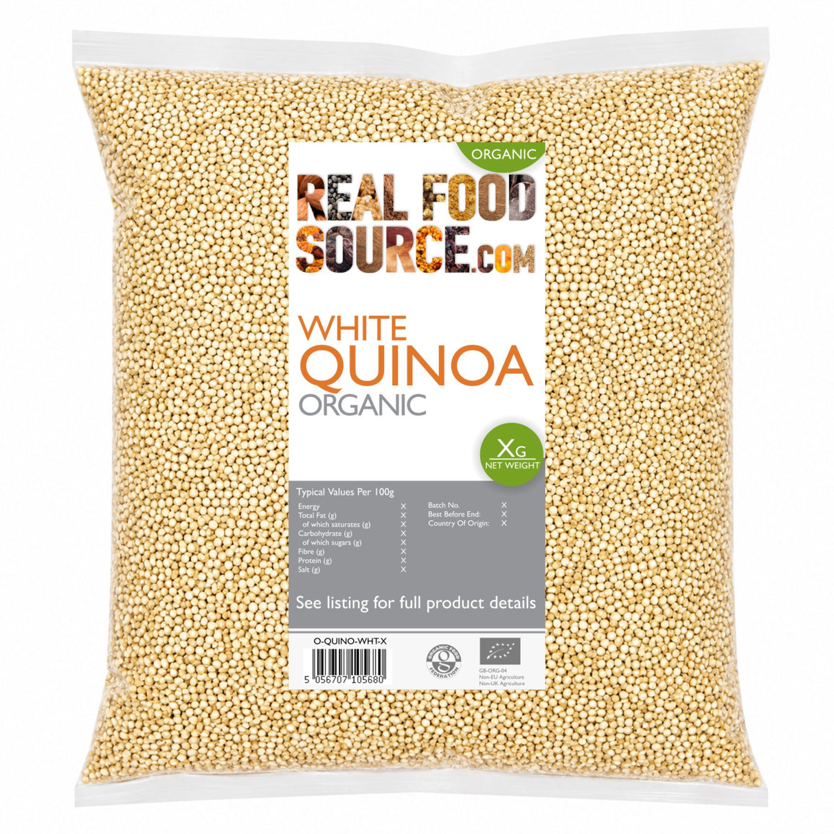 White Quinoa, Organic