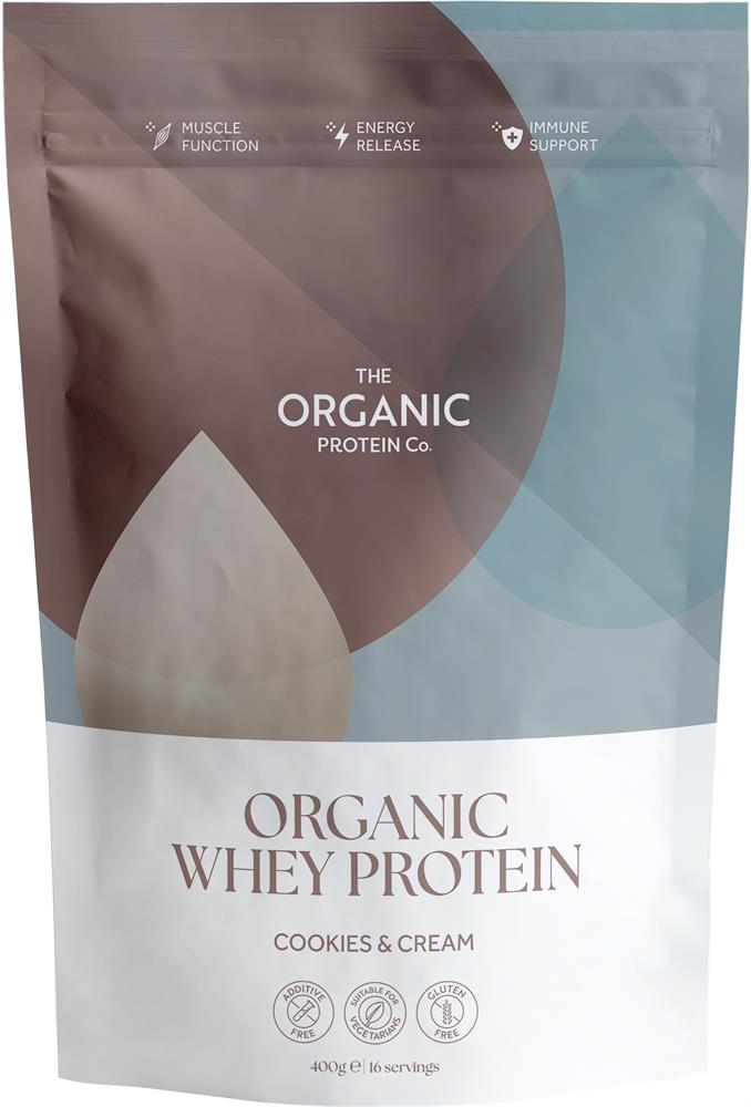 The Organic Protein Company - Cookies & Cream Organic Whey Protein Powder 400g