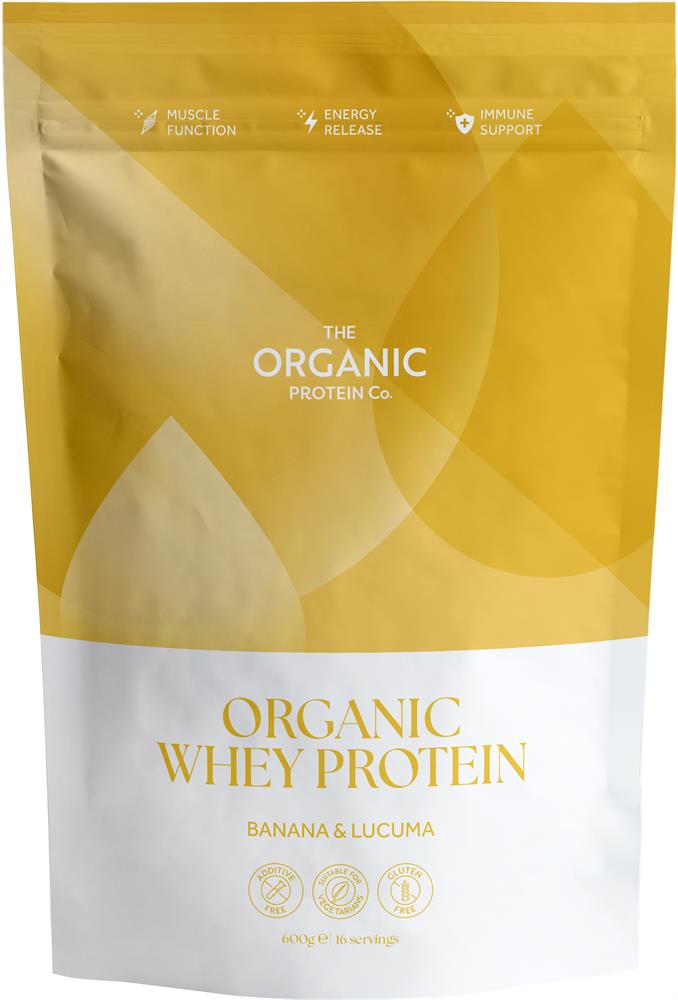 The Organic Protein Company - Banana & Lucuma Organic Whey Protein Powder 400g