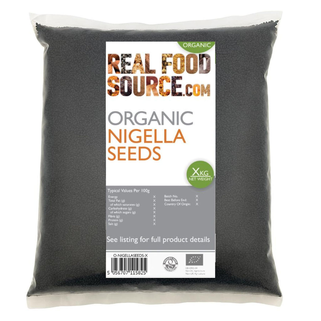 Organic Nigella Seeds (Black Cumin Seeds)