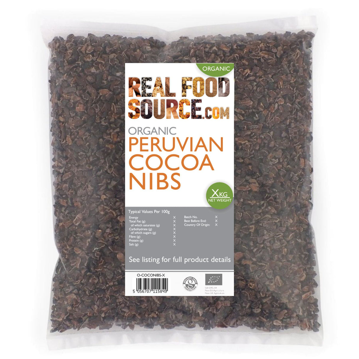 Organic Peruvian Cocoa Nibs