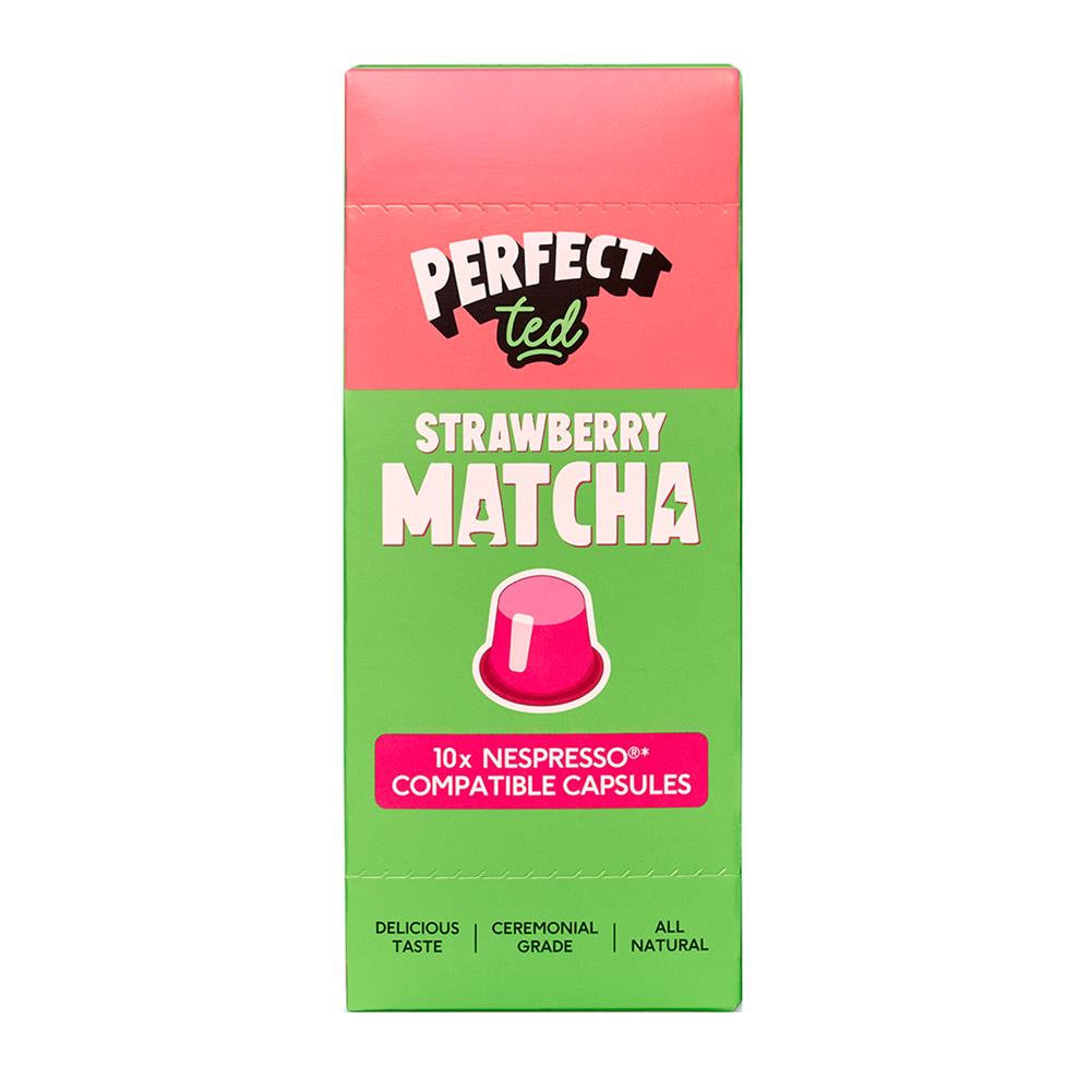 PerfectTed - Matcha Pods Strawberry 10 x 5g Pods