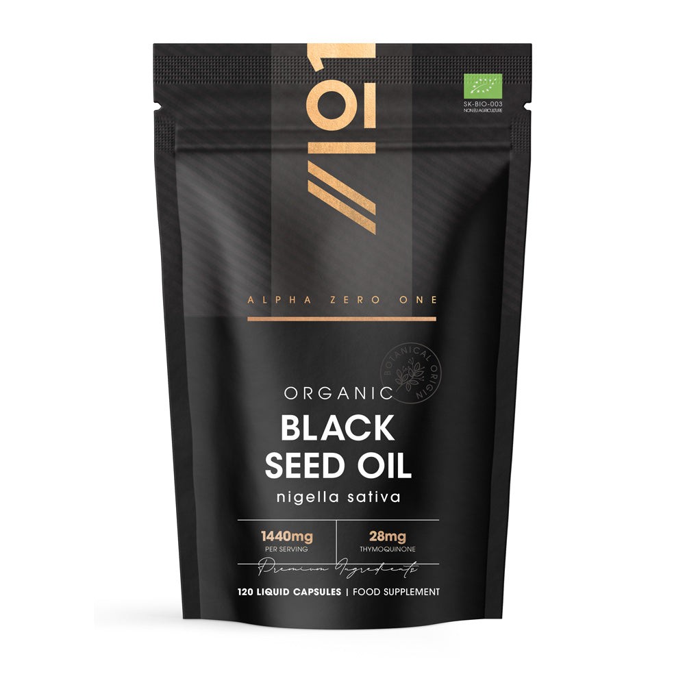 Alpha01 - Organic Black Seed Oil 1440mg - 120 Capsules
