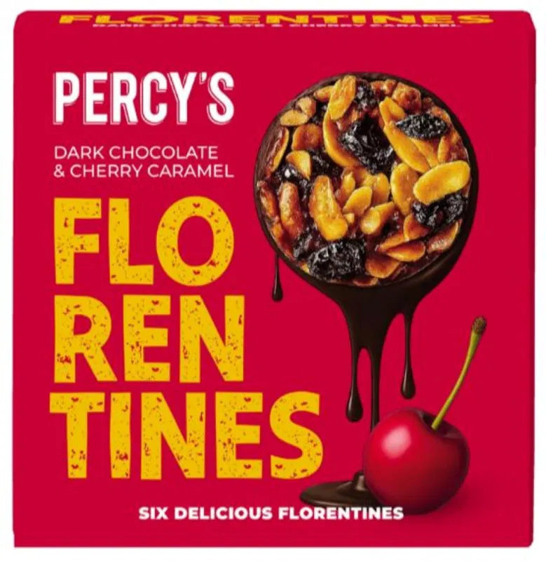 Percy's - Dark Chocolate Cherry Florentine 115g