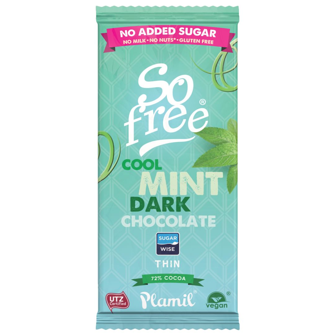 Plamil So Free No Added Sugar Cool Mint Dark Chocolate