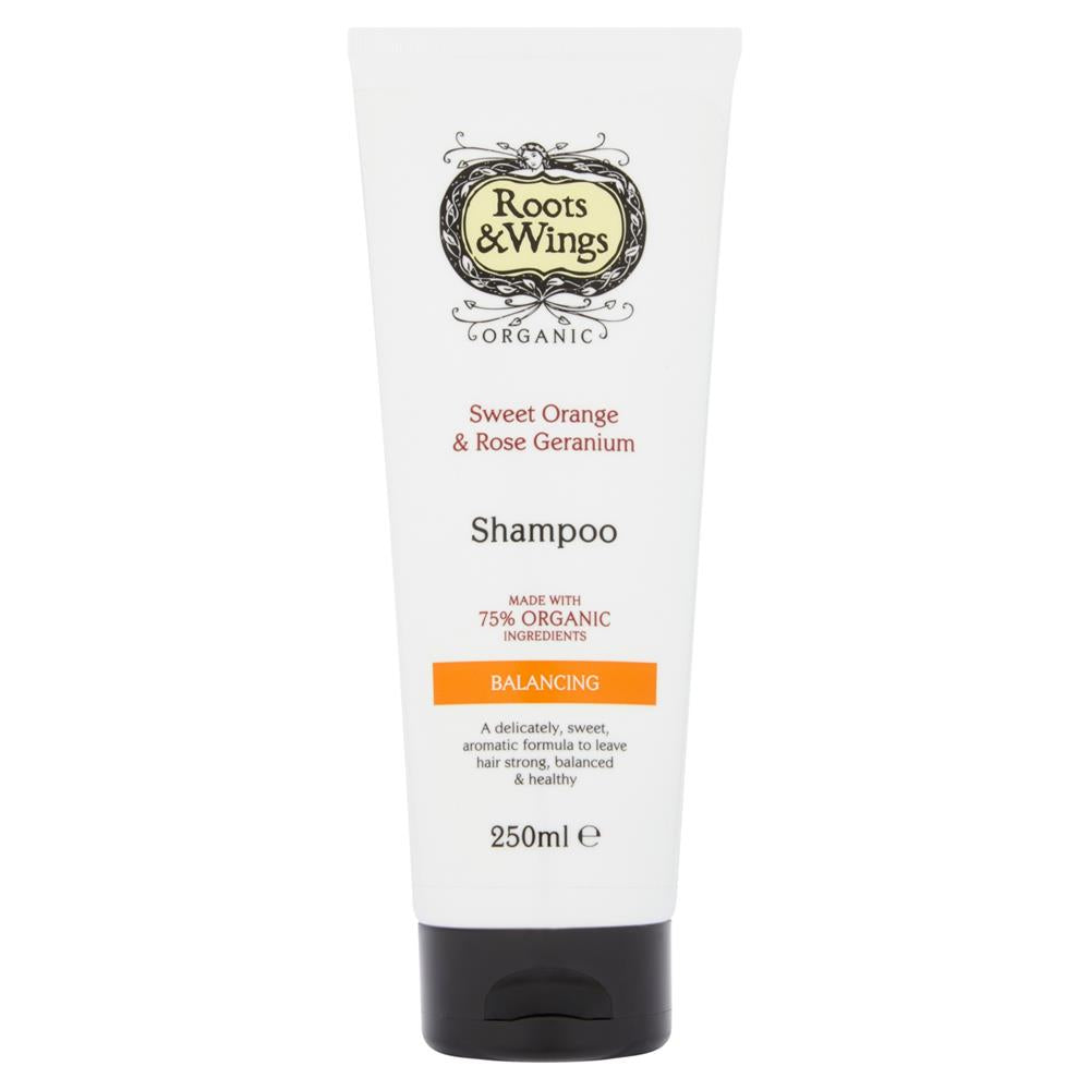 Roots & Wings - Organic Sweet Orange & Rose Geranium Shampoo