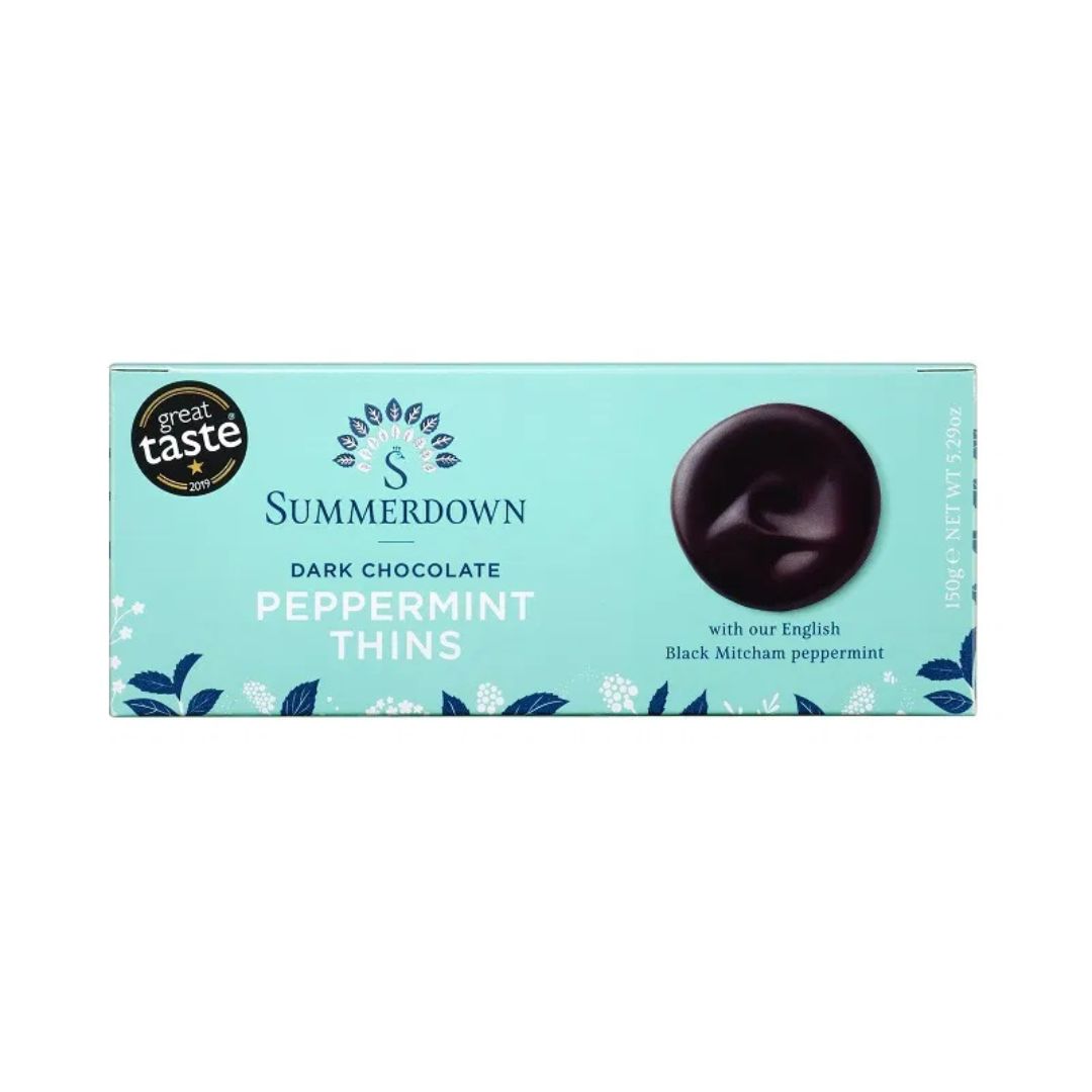 Summerdown - Dark Chocolate Mint Thins 150g