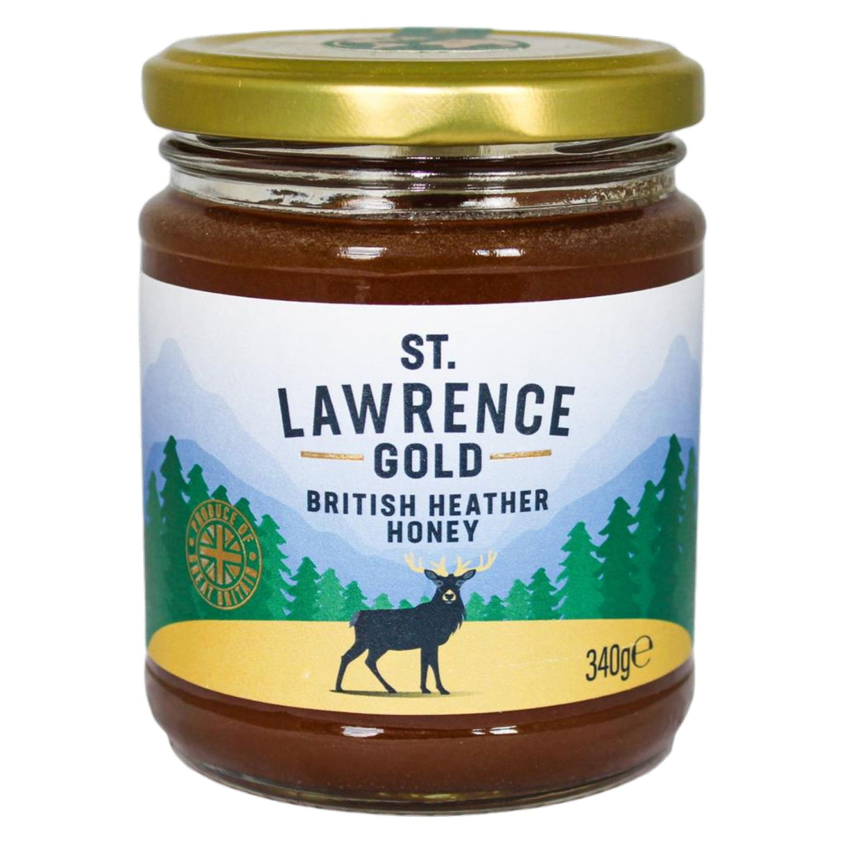 St Lawrence Gold - Gold British Heather Blossom Honey 340g