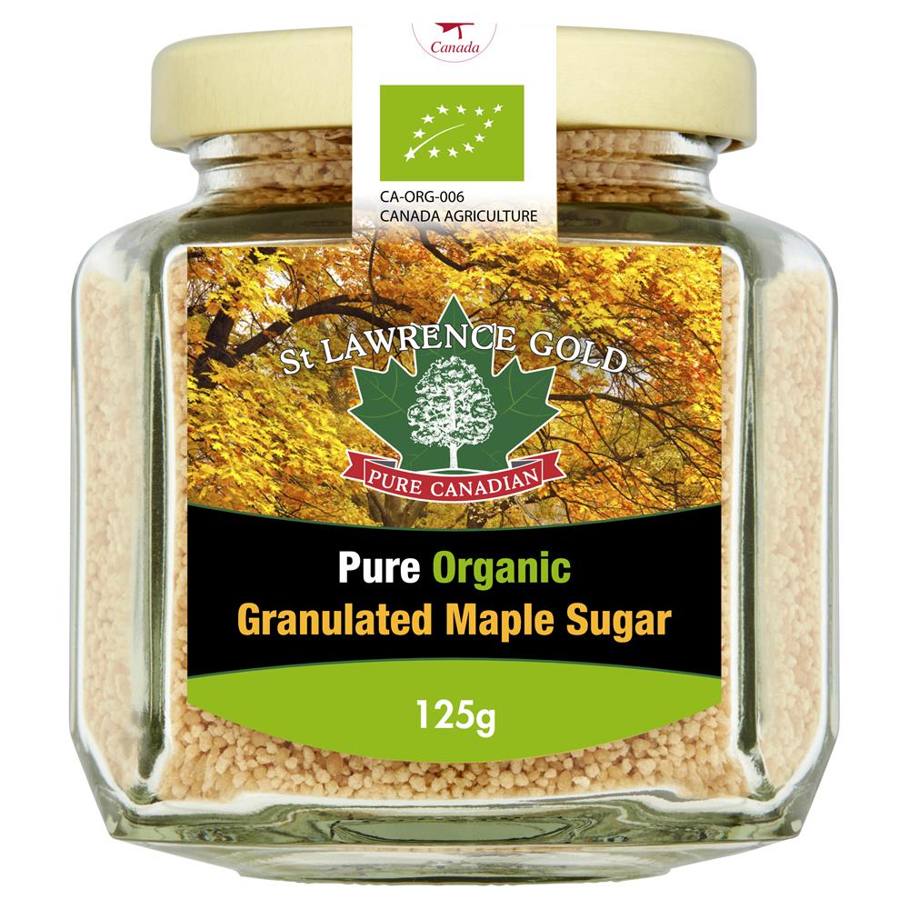St Lawrence Gold - Pure Organic Maple Sugar 125g