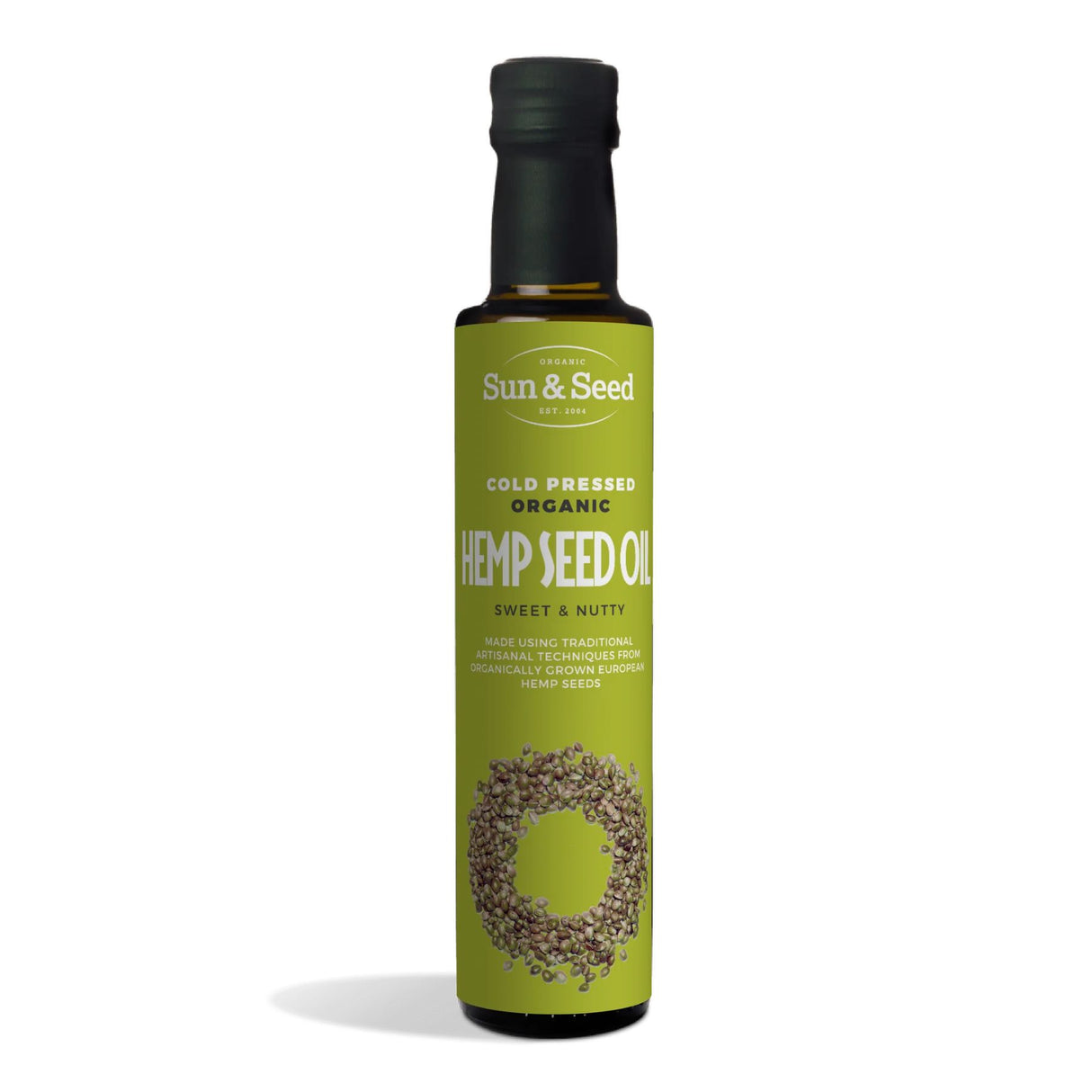 Sun and Seed - Cold Pressed Organic Hemp Seed Oil 250ml