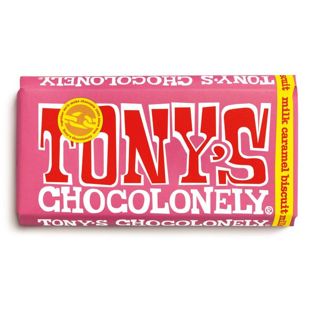 Tony's Milk Caramel Biscuit 32% Bar