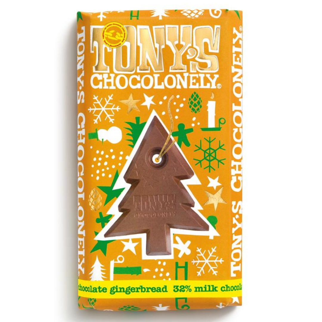 Tony's Milk Chocolate Gingerbread 32% Bar