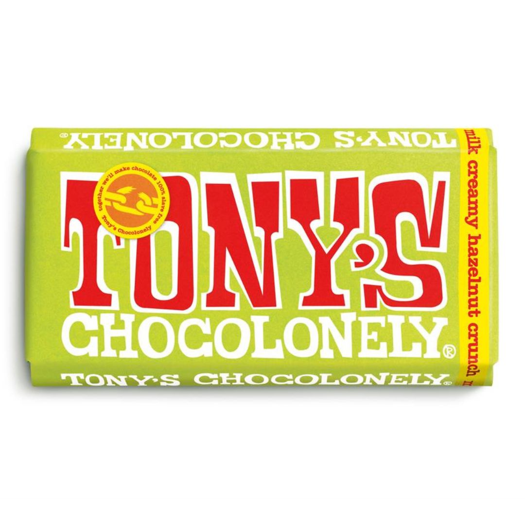 Tony's Milk Creamy Hazelnut Crunch 32% Bar