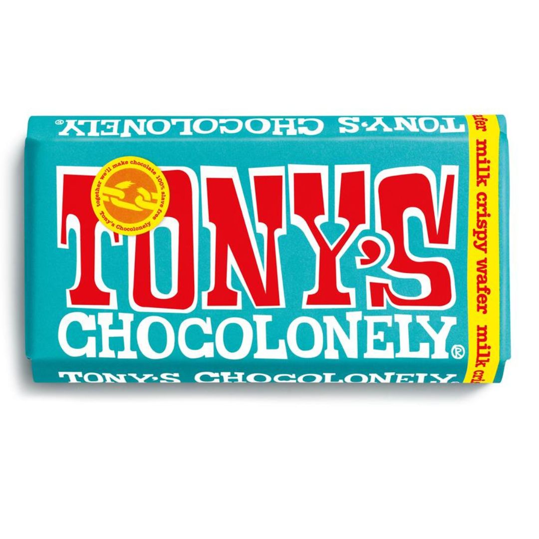 Tony's Milk Crispy Wafer 32% Bar