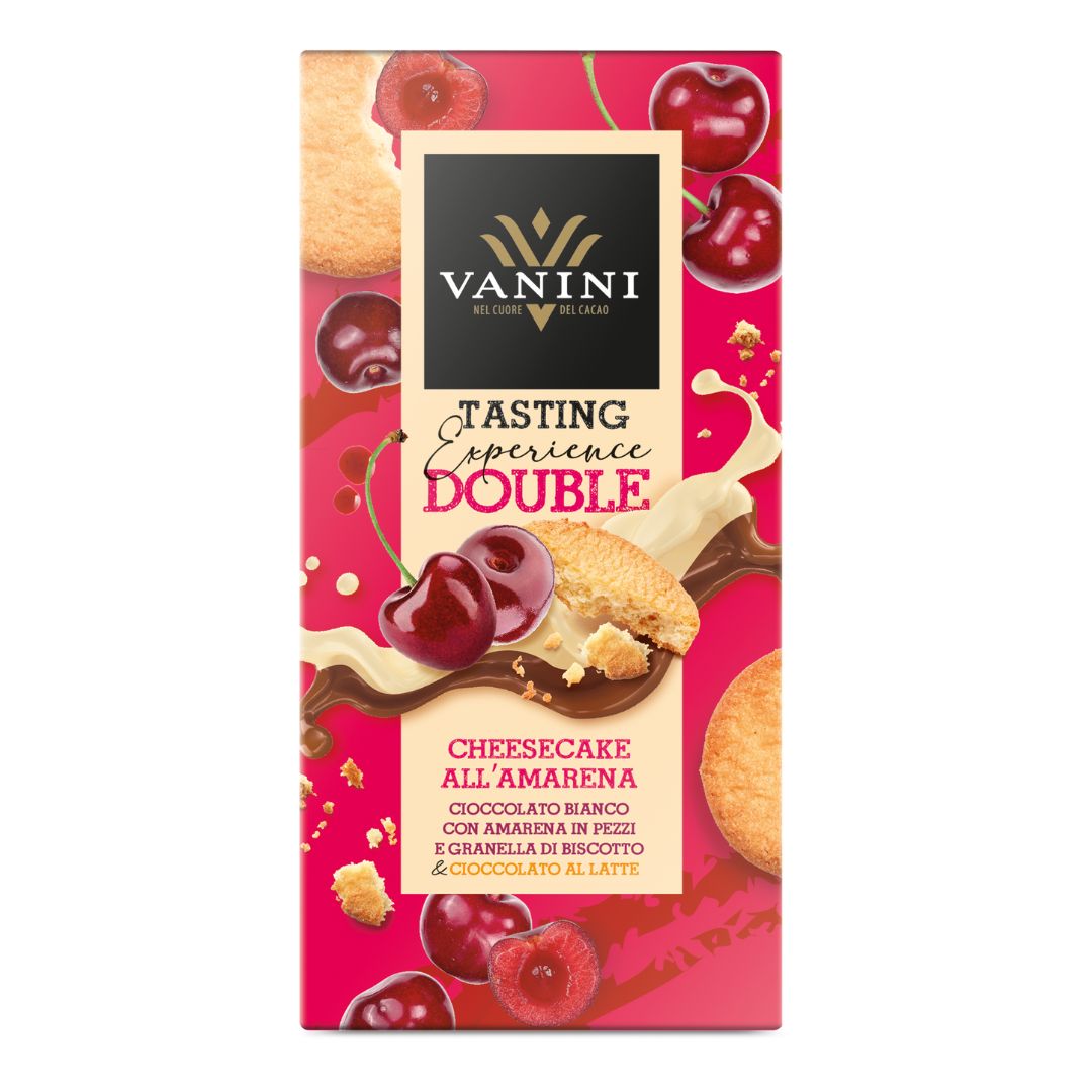 Vanini Tasting Experience Double Cheesecake Bar with Black Cherry