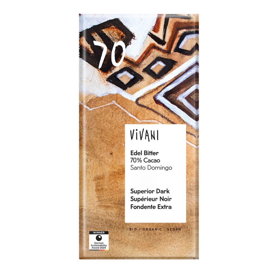 Vivani Organic Dark Superior 70% Chocolate Bar