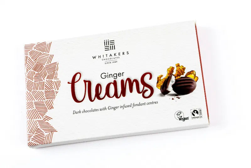 Whitakers - Dark Chocolate Ginger Fondant Creams 150g