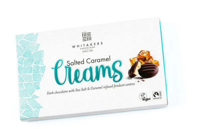 Whitakers - Dark Chocolate Salted Caramel Fondant Creams 150g