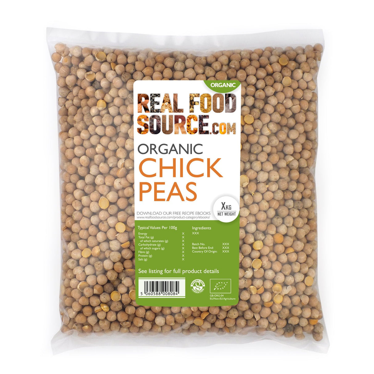 Organic Chickpeas Savvy Saver Pack 2.5kg