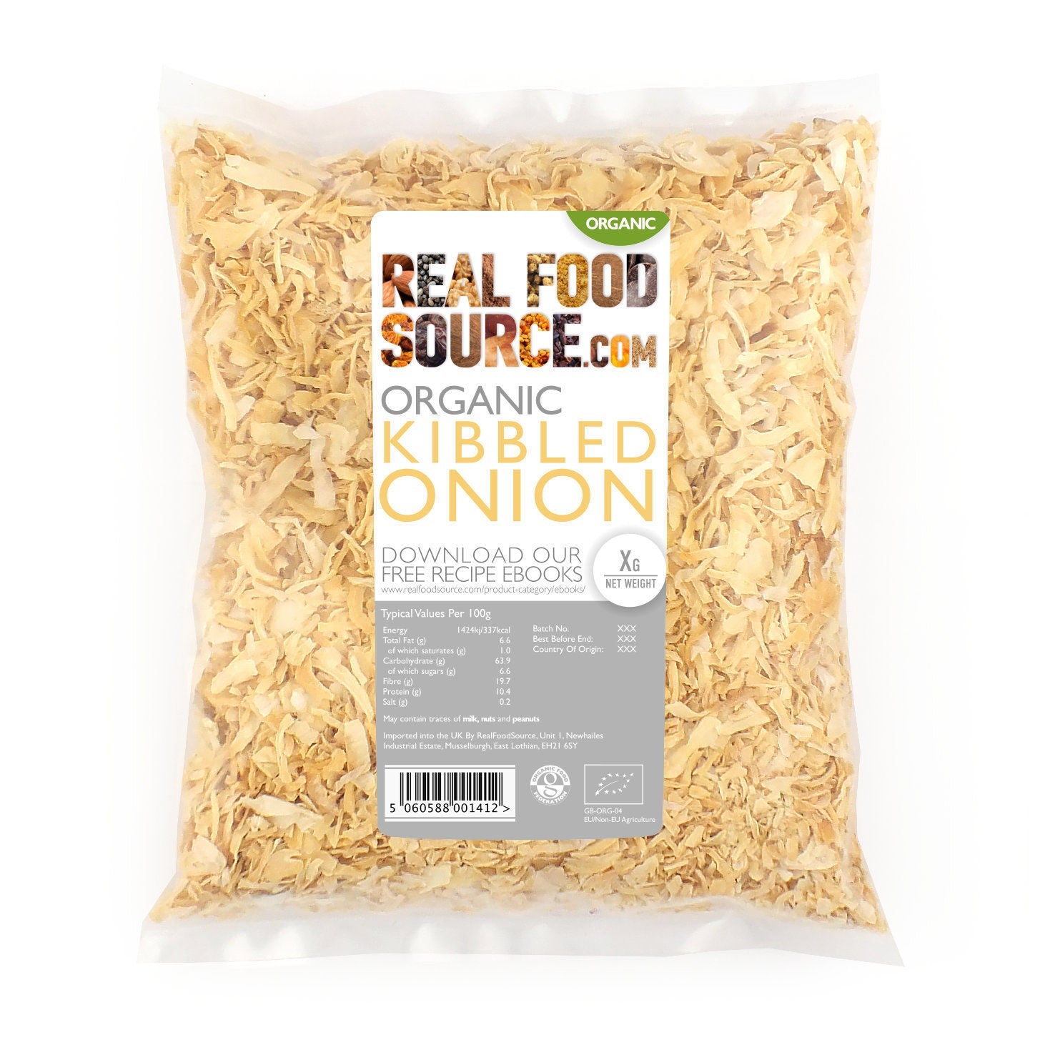 Organic Kibbled Onion