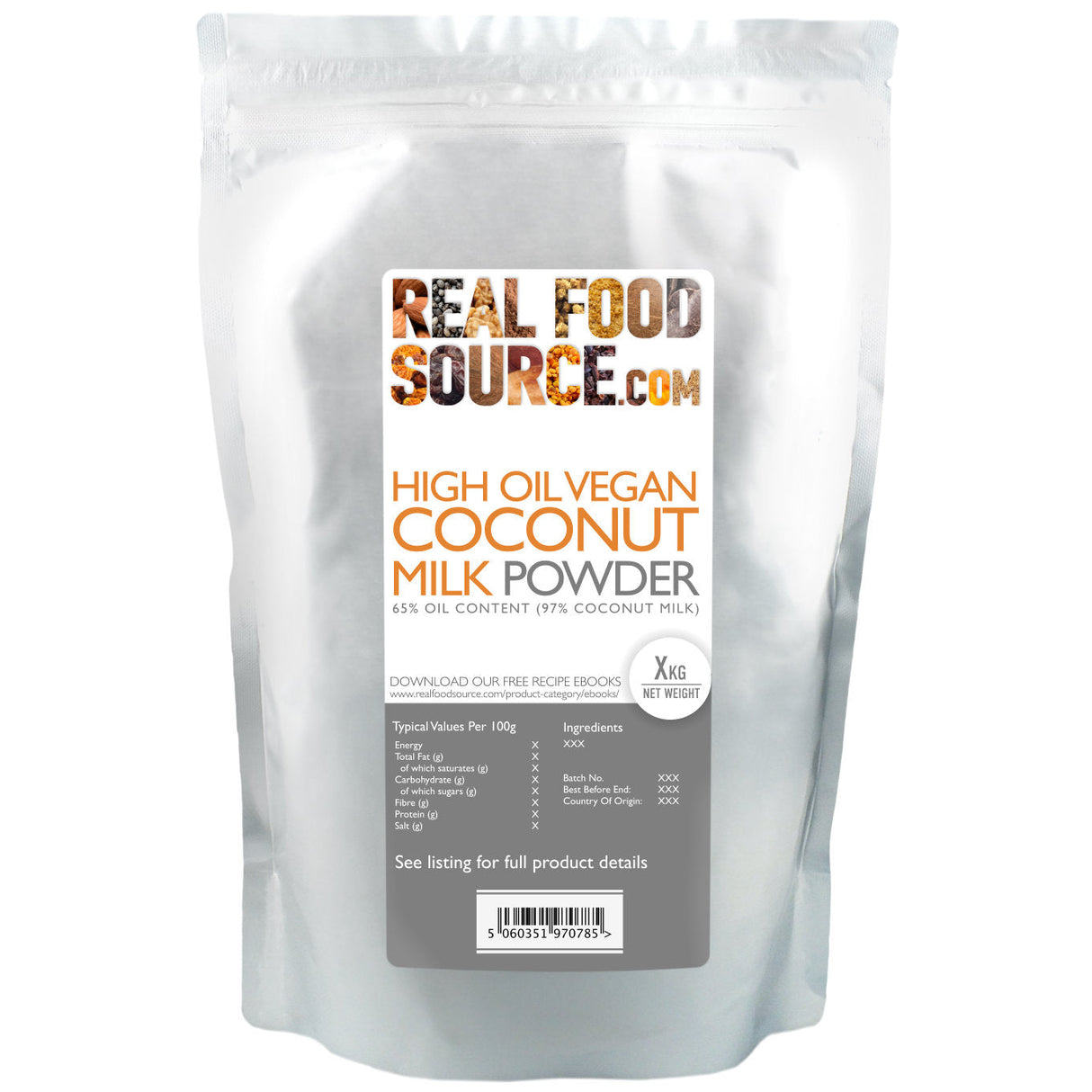 Vegan Coconut Milk Powder 65% Oil Content