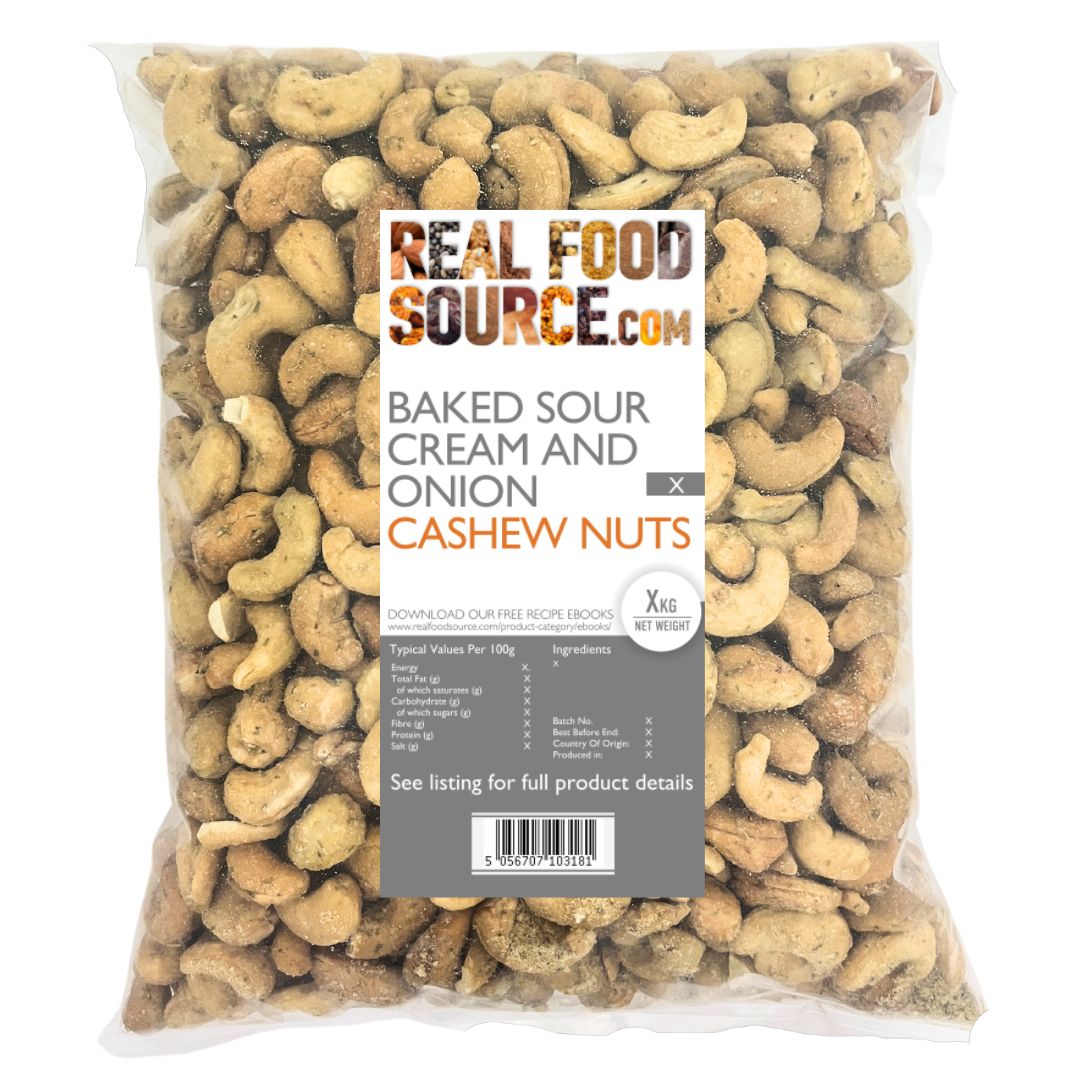 Sour Cream and Onion Baked Cashews