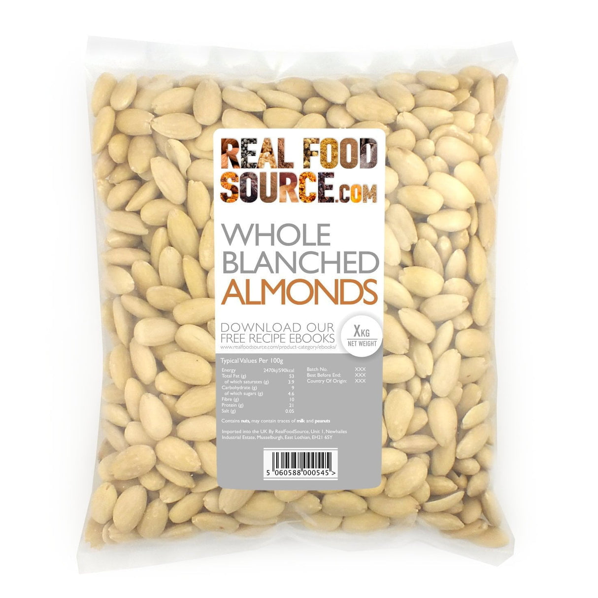 Whole Blanched Almonds
