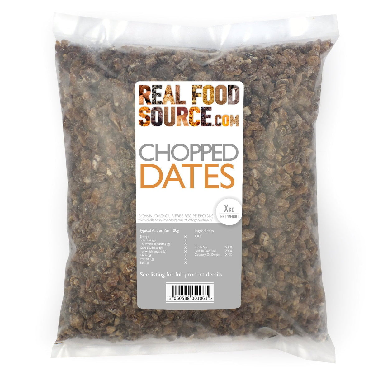 Chopped Dates Savvy Saver Pack 2.5kg