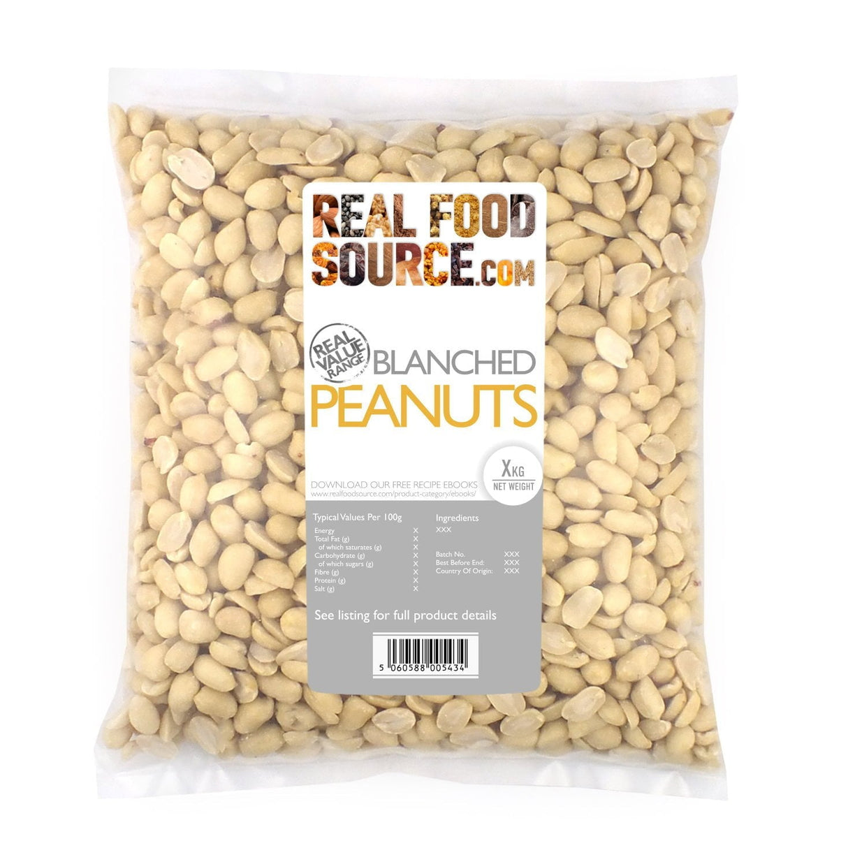 Blanched Peanuts Savvy Saver Pack 2.5kg