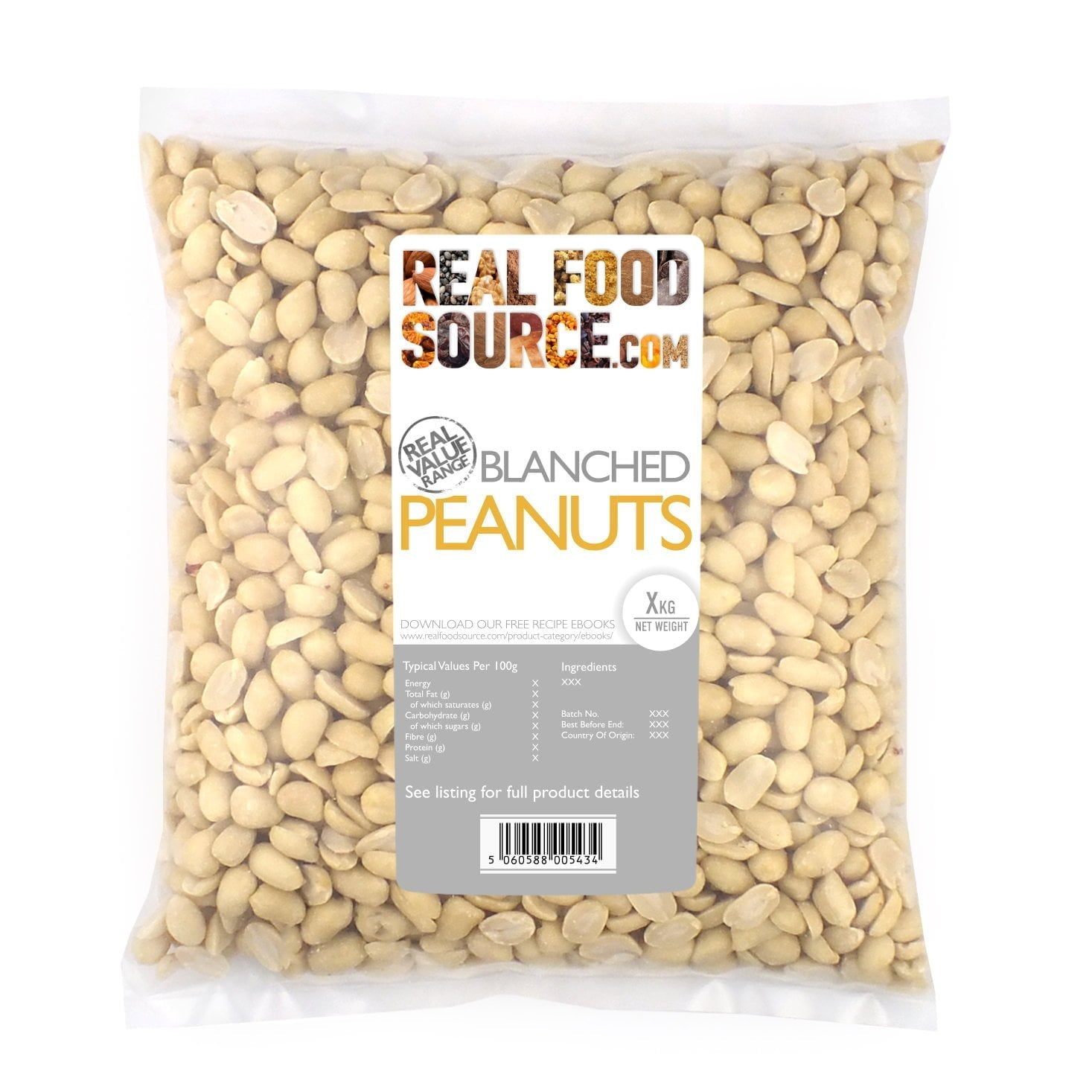 Blanched Peanuts Savvy Saver Pack 2.5kg
