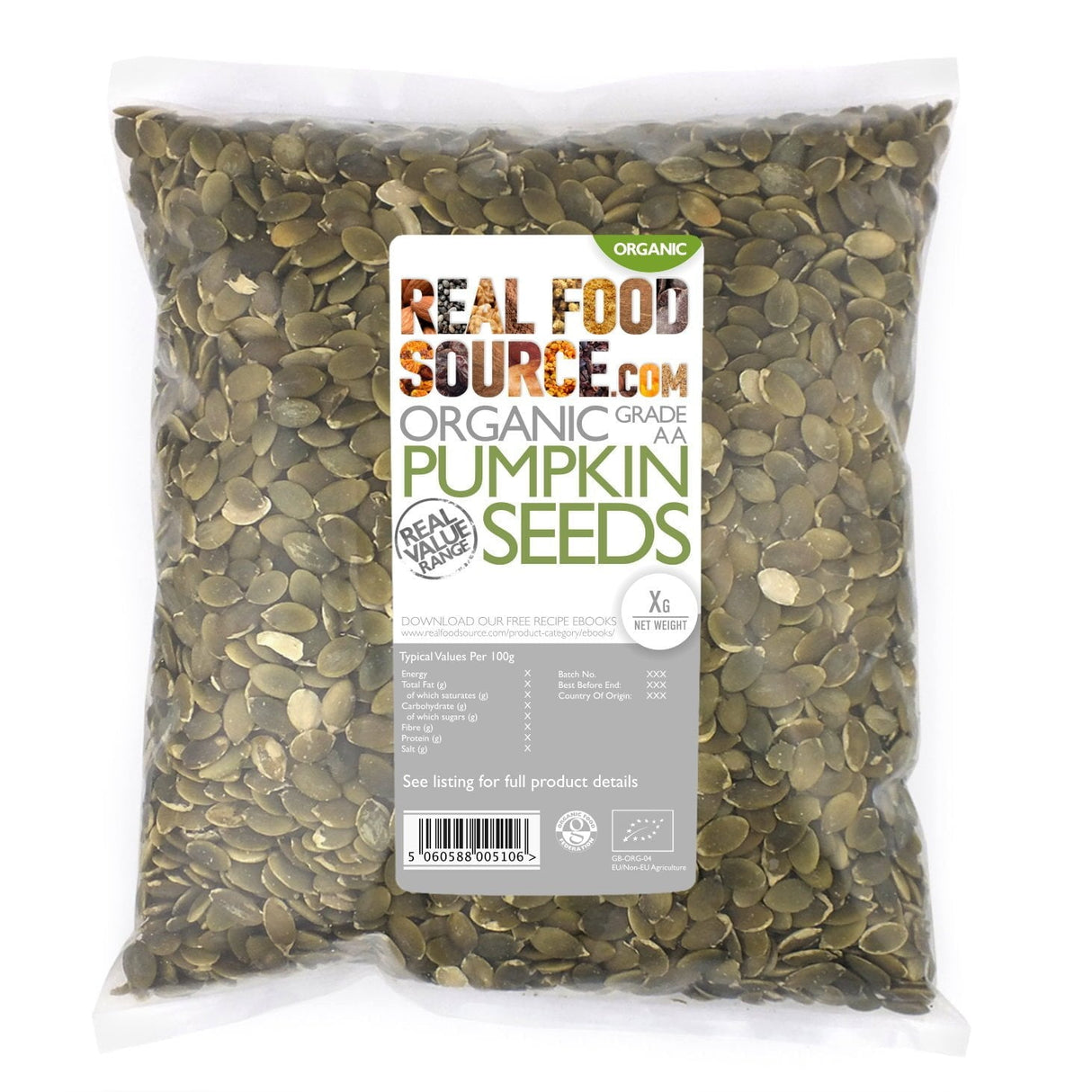 Organic Pumpkin Seeds AA Grade