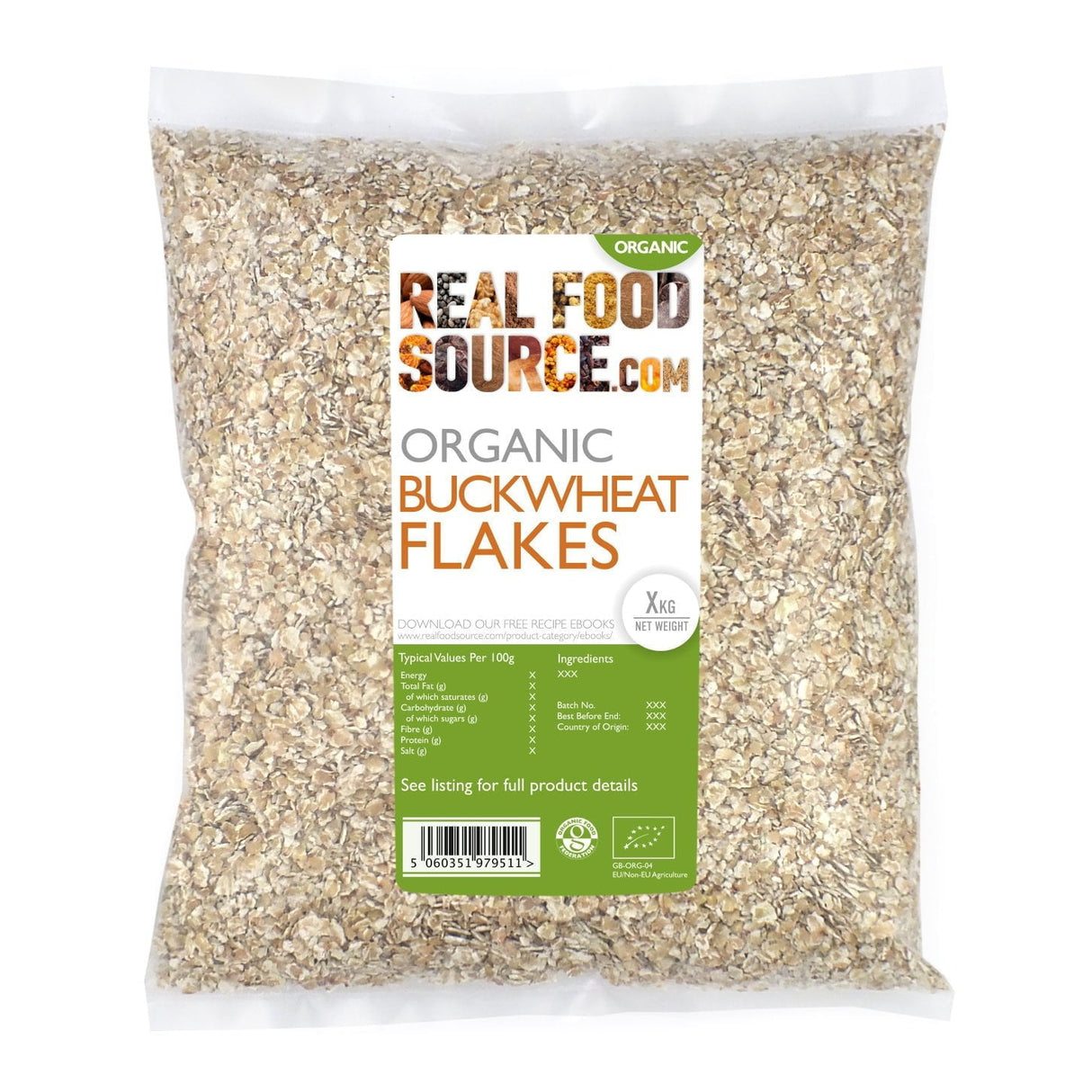 Organic Buckwheat Flakes