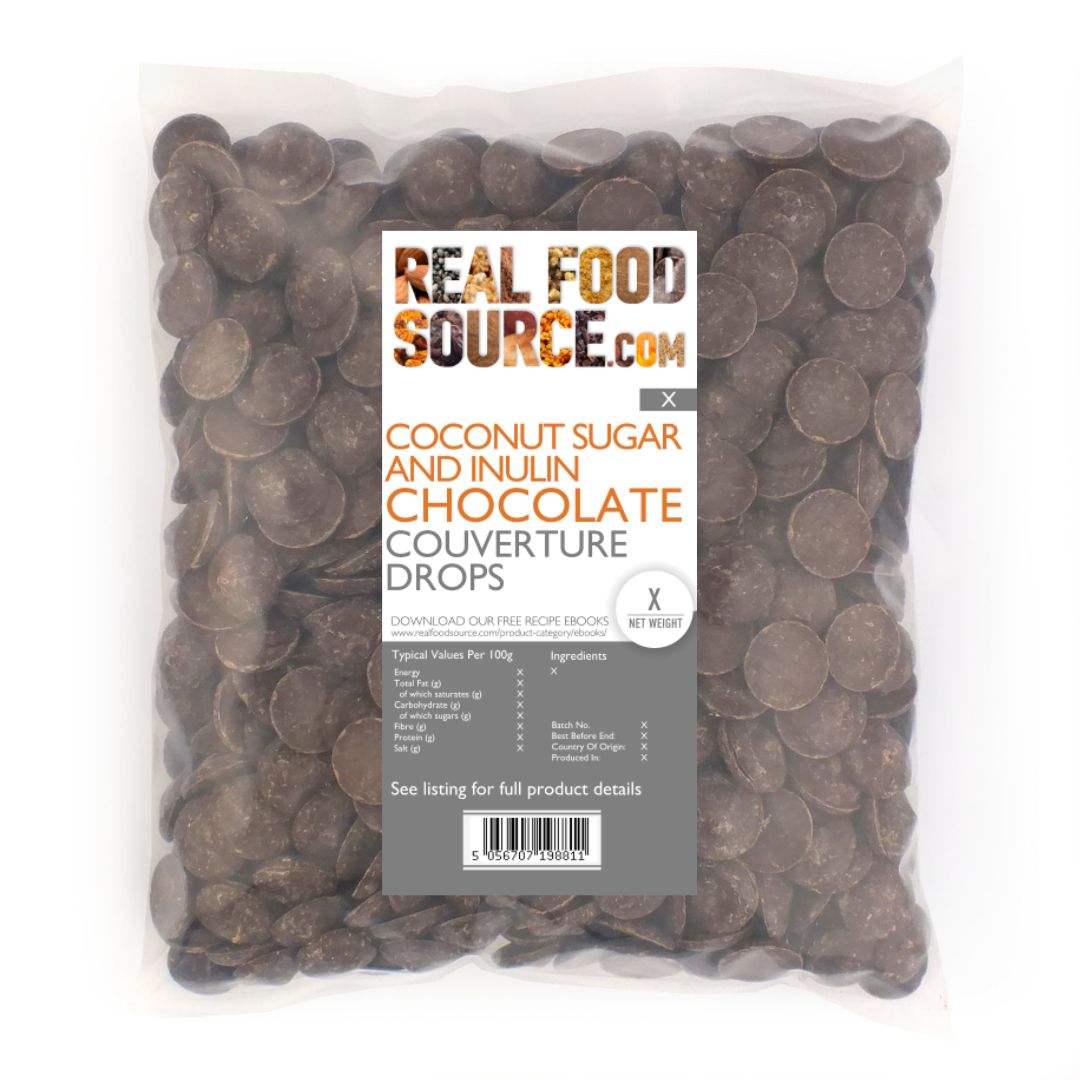 Dark Coconut Sugar and Inulin 60% Chocolate Couverture Drops