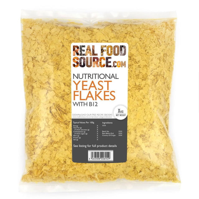 Nutritional Yeast Flakes with Added B12 – RealFoodSource