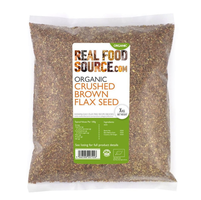 Organic Crushed Brown Flax Seeds/ Linseeds – RealFoodSource
