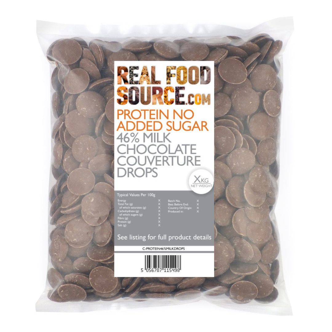 Protein No Added Sugar 46% Milk Chocolate Couverture Drops