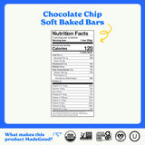 MadeGood Mornings Soft Baked Oat Bars Chocolate Chip