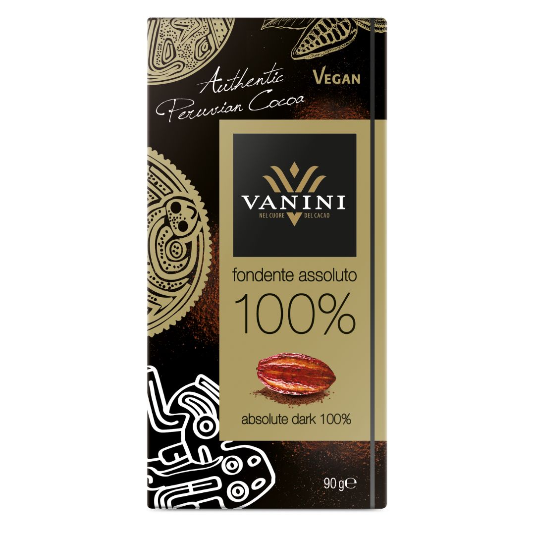 Vanini Single Origin Peru Dark Chocolate Bar 100%