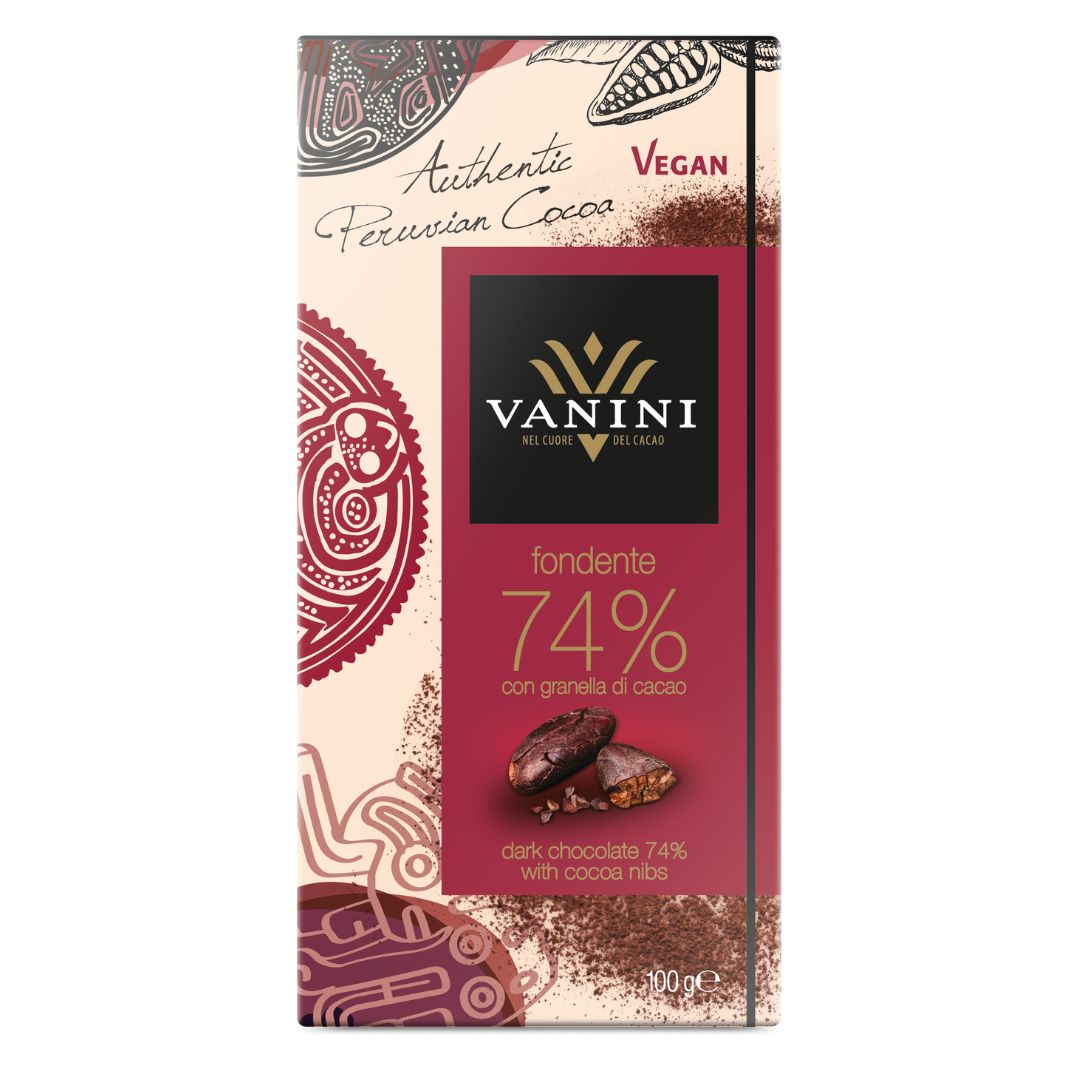 Vanini Single Origin Peru Dark Chocolate Bar 74%