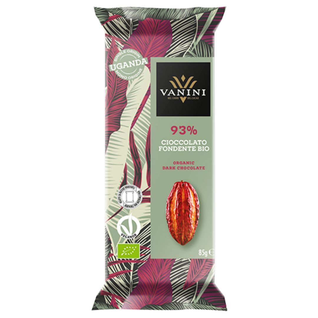 Organic Vanini 93% Dark Ugandan Chocolate Bar