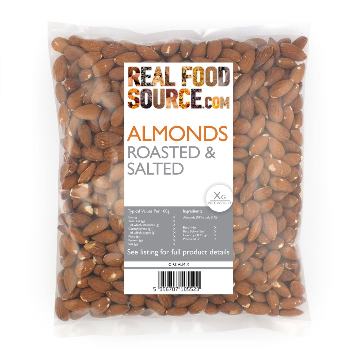 Almonds, Roasted & Salted