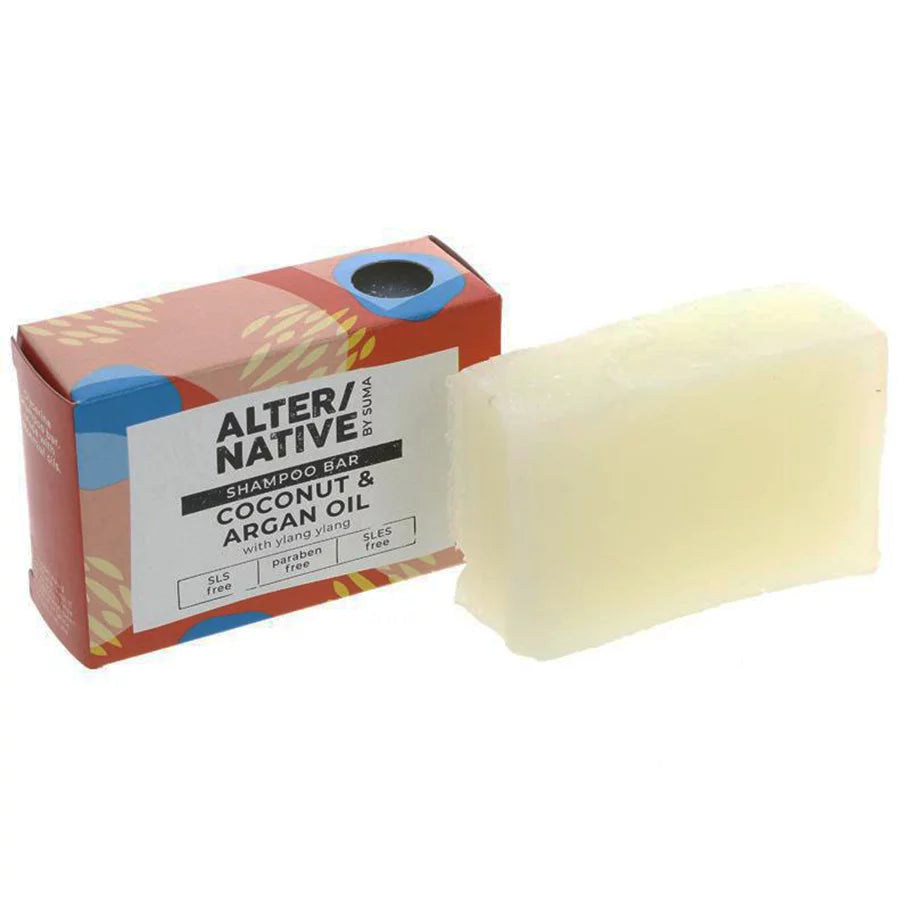 Alter/Native By Suma Glycerine Shampoo Bar - Coconut & Argan Oil - 90G