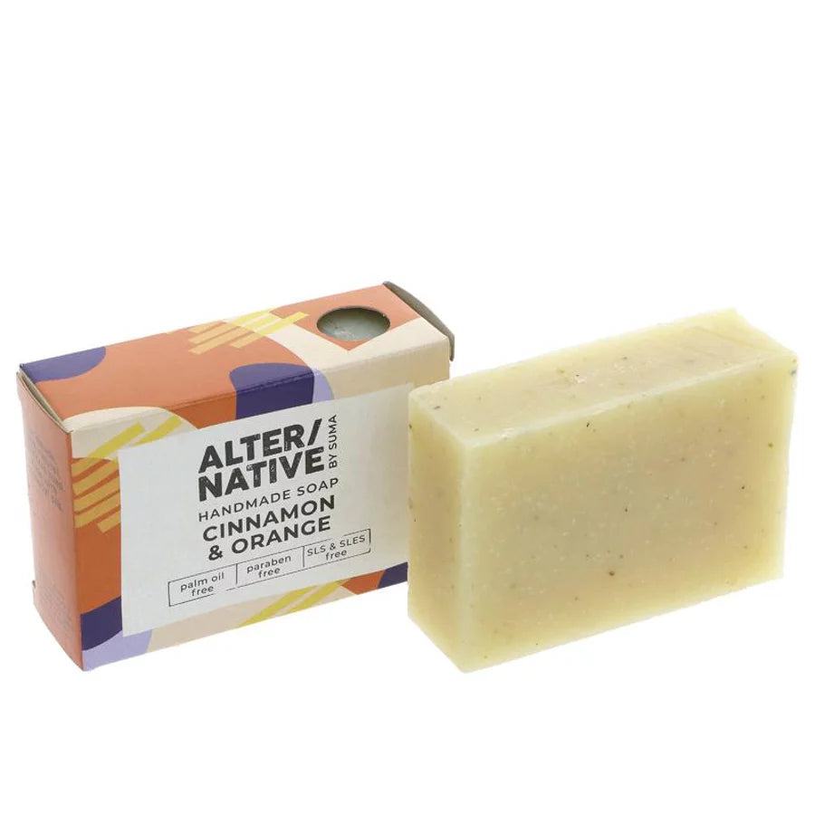 Alter/Native By Suma Handmade Soap -  Cinnamon & Orange - 95g